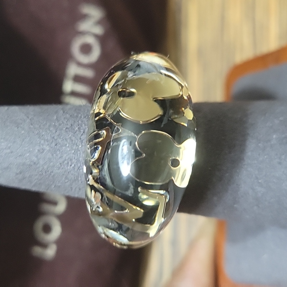 LOUIS VUITTON INCLUSION RESIN RING  6.5 SIZE - Picture 4 of 6